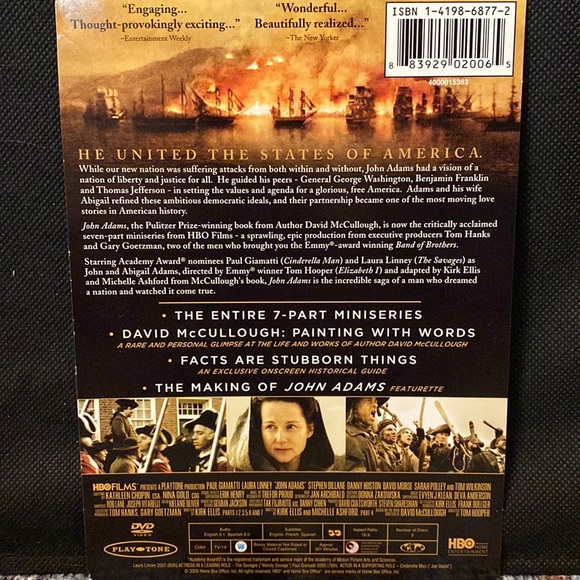 HBO series John Adams -Complete Season [DVD] used - Picture 2 of 6